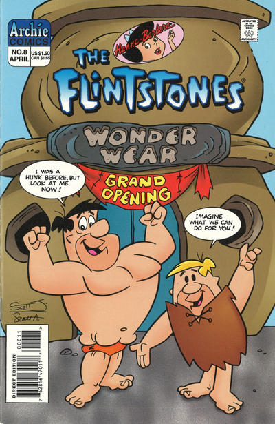Cover for The Flintstones (Archie, 1995 series) #8 [Direct Edition]