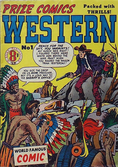 Cover for Prize Comics Western (Atlas, 1951 series) #1