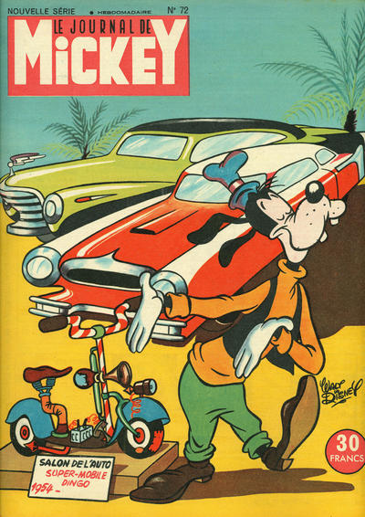 Cover for Le Journal de Mickey (Hachette, 1952 series) #72