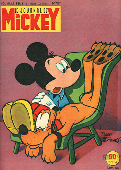 Cover for Le Journal de Mickey (Hachette, 1952 series) #337