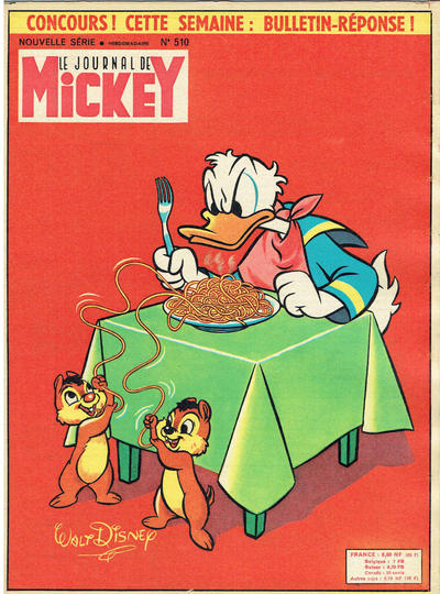 Cover for Le Journal de Mickey (Hachette, 1952 series) #510