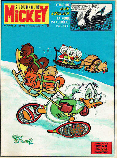 Cover for Le Journal de Mickey (Hachette, 1952 series) #756