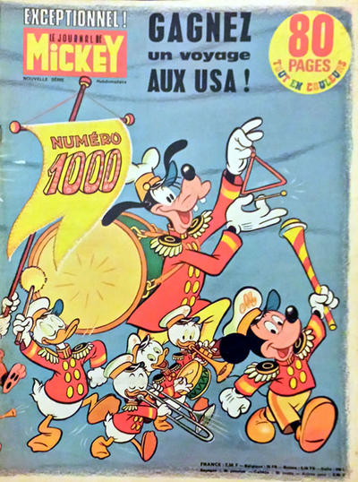 Cover for Le Journal de Mickey (Hachette, 1952 series) #1000