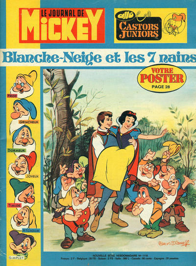 Cover for Le Journal de Mickey (Hachette, 1952 series) #1119