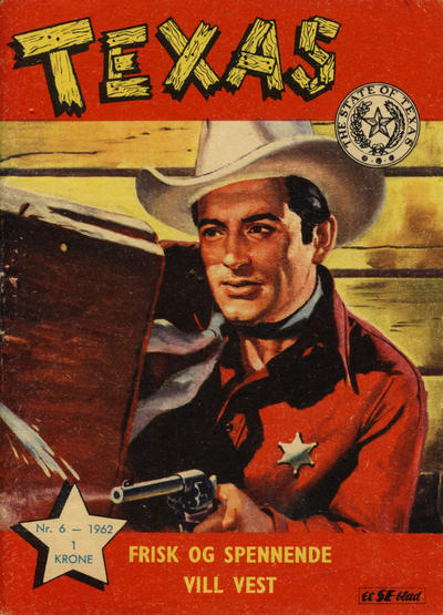 Cover for Texas (Serieforlaget / Se-Bladene / Stabenfeldt, 1953 series) #6/1962
