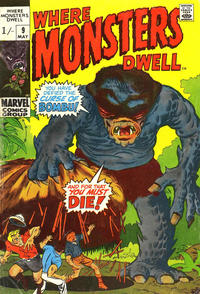 Cover for Where Monsters Dwell (Marvel, 1970 series) #9 [British]