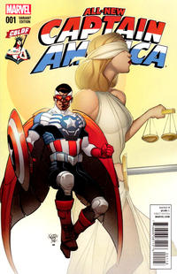 Cover Thumbnail for All-New Captain America (Marvel, 2015 series) #1 [Pasqual Ferry CBLDF Variant]