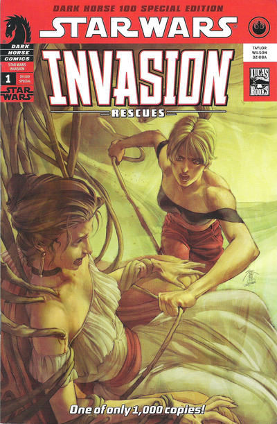 Cover for Star Wars: Invasion - Rescues (Dark Horse, 2010 series) #1 [Dark Horse 100]