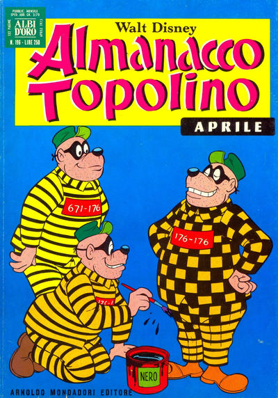 Cover for Almanacco Topolino (Mondadori, 1957 series) #196
