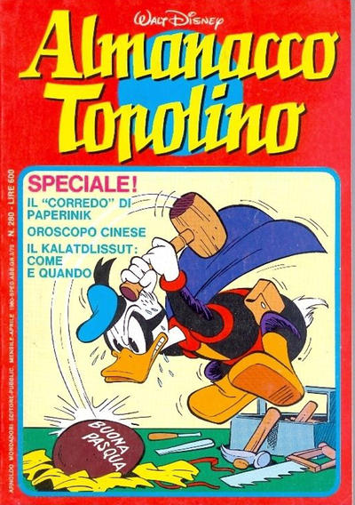 Cover for Almanacco Topolino (Mondadori, 1957 series) #280