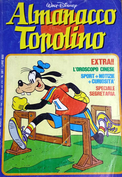 Cover for Almanacco Topolino (Mondadori, 1957 series) #281
