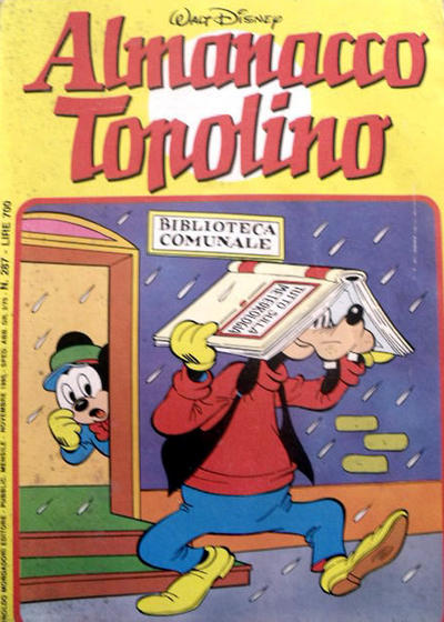 Cover for Almanacco Topolino (Mondadori, 1957 series) #287