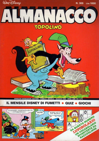 Cover for Almanacco Topolino (Mondadori, 1957 series) #305