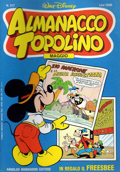 Cover for Almanacco Topolino (Mondadori, 1957 series) #317