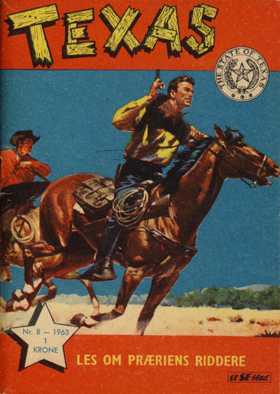 Cover for Texas (Serieforlaget / Se-Bladene / Stabenfeldt, 1953 series) #8/1963