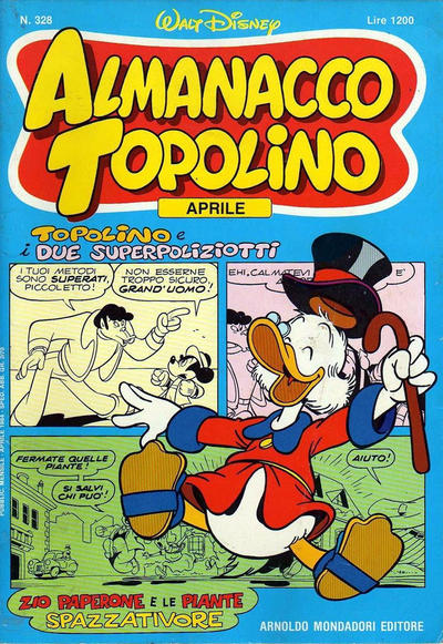 Cover for Almanacco Topolino (Mondadori, 1957 series) #328