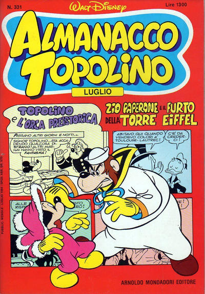 Cover for Almanacco Topolino (Mondadori, 1957 series) #331