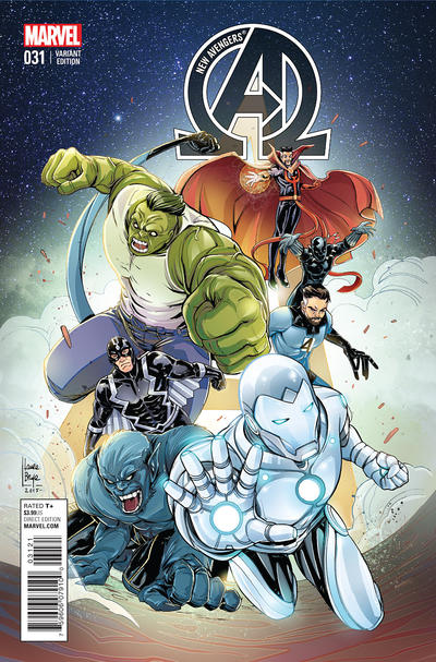Cover for New Avengers (Marvel, 2013 series) #31 [Laura Braga Variant]