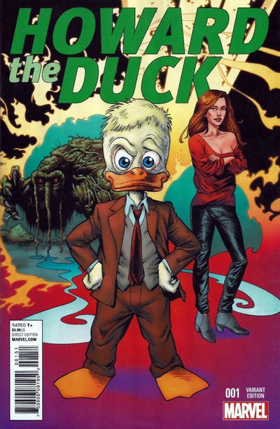 Cover for Howard the Duck (Marvel, 2015 series) #1 [Variant Edition - Val Mayerik Cover]