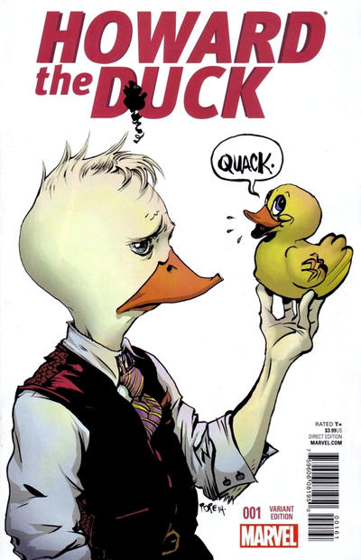 Cover for Howard the Duck (Marvel, 2015 series) #1 [Variant Edition - Paul Pope Cover]