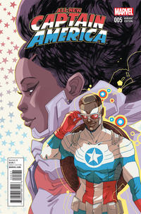 Cover for All-New Captain America (Marvel, 2015 series) #5 [Incentive Marguerite Sauvage Women of Marvel Variant]
