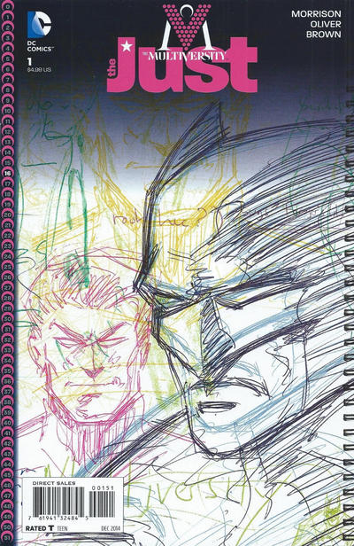 Cover for The Multiversity: The Just (DC, 2014 series) #1 [Grant Morrison Sketch Cover]