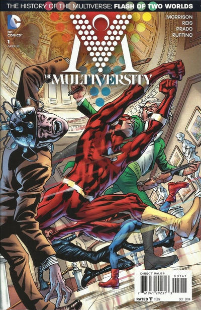 Cover for The Multiversity (DC, 2014 series) #1 [Bryan Hitch History of the Multiverse Cover]