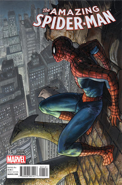 Cover for The Amazing Spider-Man (Marvel, 2014 series) #16.1 [Variant Edition - Simone Bianchi Cover]