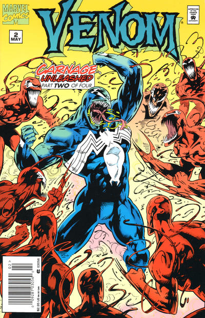 Cover for Venom: Carnage Unleashed (Marvel, 1995 series) #2 [Newsstand]