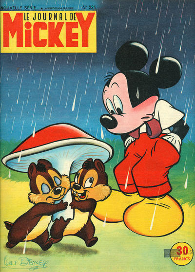 Cover for Le Journal de Mickey (Hachette, 1952 series) #221