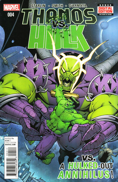 Cover for Thanos vs. Hulk (Marvel, 2015 series) #4 [Direct Edition]