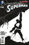 Cover for Superman (DC, 2011 series) #33 [John Romita Jr. / Klaus Janson Black & White Cover]