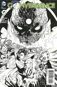Cover Thumbnail for Convergence (DC, 2015 series) #0 [Black & White Ethan Van Sciver Cover]