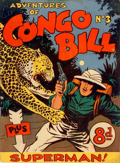 Cover for The Adventures of Congo Bill (K. G. Murray, 1954 series) #3