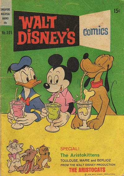 Cover for Walt Disney's Comics (W. G. Publications; Wogan Publications, 1946 series) #305