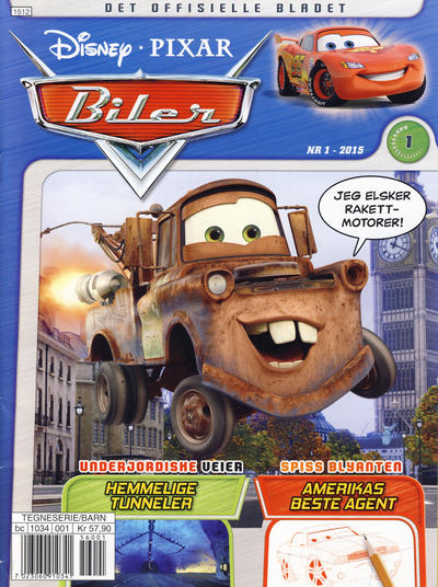 Cover for Biler / En verden av biler (Hjemmet / Egmont, 2008 series) #1/2015