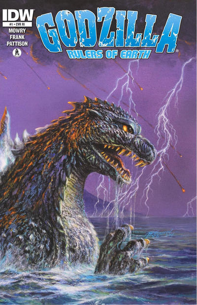 Cover for Godzilla: Rulers of Earth (IDW, 2013 series) #1 [Cover RI - Bob Eggleton wraparound variant]