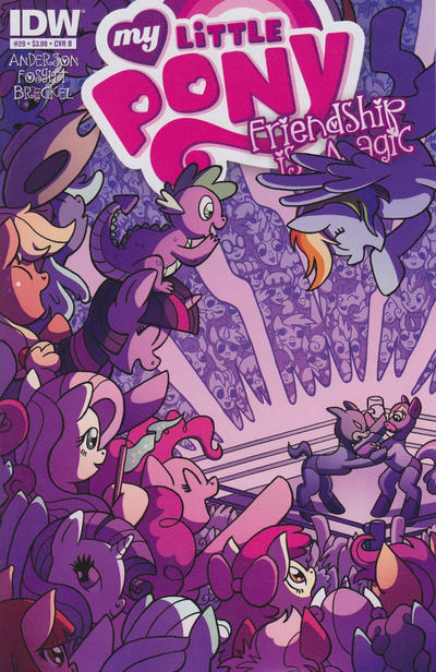 Cover for My Little Pony: Friendship Is Magic (IDW, 2012 series) #29 [Cover B - Katie Longua]