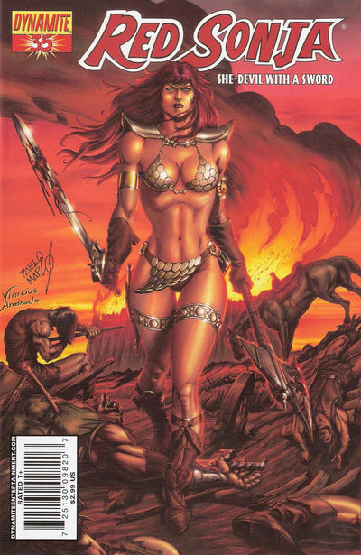 Cover for Red Sonja (Dynamite Entertainment, 2005 series) #35 [Pablo Marcos Cover]