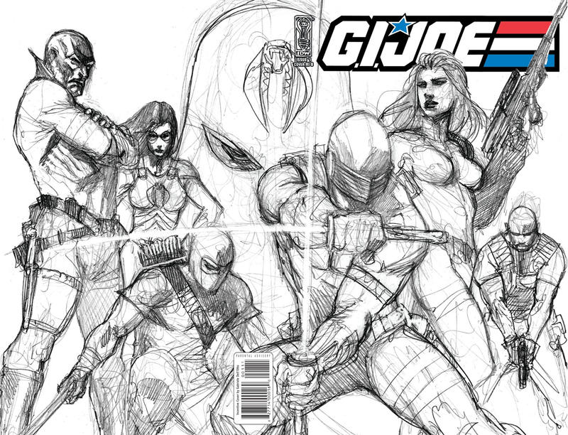 Cover for G.I. Joe (IDW, 2008 series) #1 [Cover RI B]