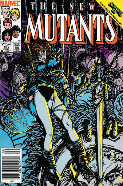 Cover for The New Mutants (Marvel, 1983 series) #36 [Newsstand]