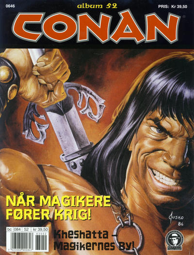Cover for Conan album (Bladkompaniet / Schibsted, 1992 series) #52 - Når magikere fører krig!
