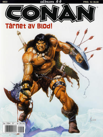 Cover for Conan album (Bladkompaniet / Schibsted, 1992 series) #55 - Tårnet av blod!