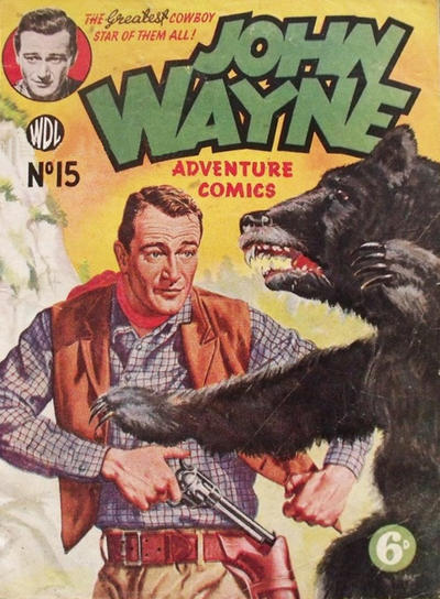 Cover for John Wayne Adventure Comics (World Distributors, 1950 ? series) #15