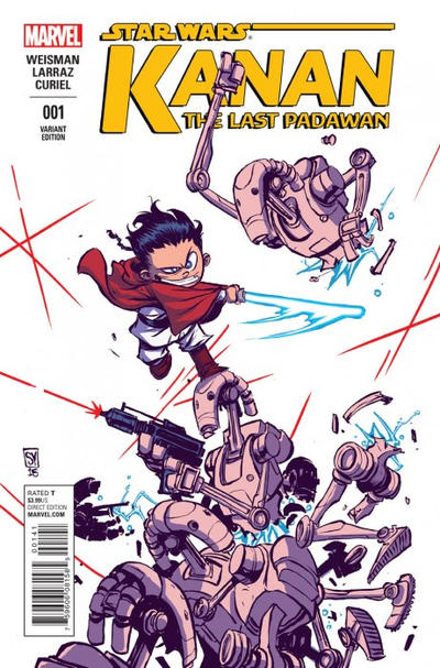 Cover for Kanan the Last Padawan (Marvel, 2015 series) #1 [Skottie Young Marvel Babies Variant]