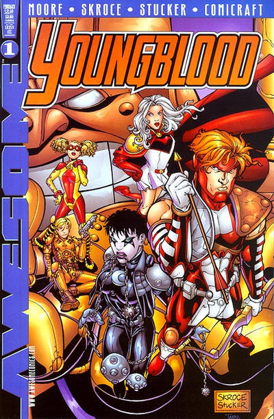 Cover for Youngblood (Awesome, 1998 series) #1 [Steve Skroce Cover]