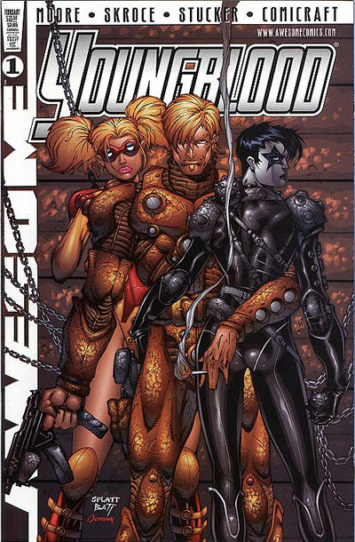 Cover for Youngblood (Awesome, 1998 series) #1 [Stephen Platt Cover]
