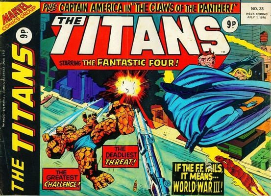 Cover for The Titans (Marvel UK, 1975 series) #38