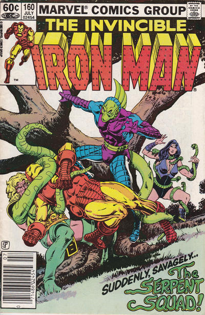 Cover for Iron Man (Marvel, 1968 series) #160 [Newsstand]