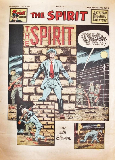 Cover for The Spirit (Register and Tribune Syndicate, 1940 series) #7/1/1951